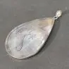 Pendentif Salamandre en argent et nacre -3| Pendentifs en Minéraux | Dans les yeux de Gaïa