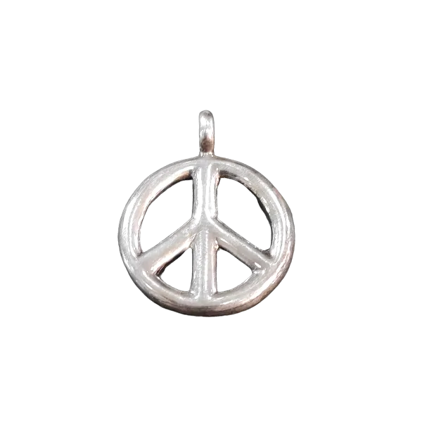 Pendentif Peace and Love en argent - Photo 1 | Dans les Yeux de Gaia