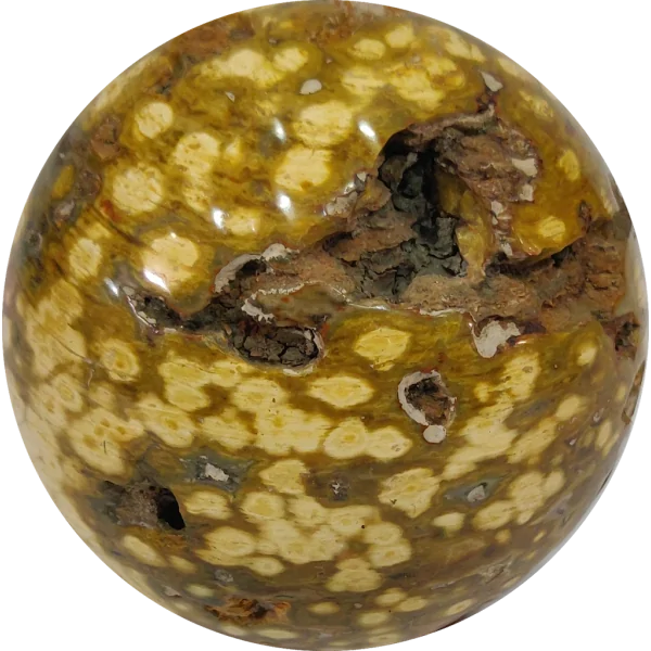 Sphère en Jaspe Orbiculaire 1,1kg - Minéraux | Dans les yeux de Gaïa
