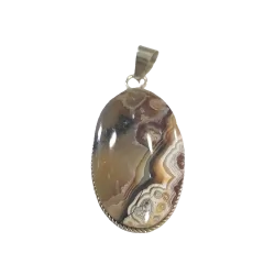 Pendentif en Agate - Vue de face | Dans les Yeux de Gaia