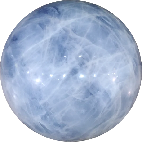 Sphère en Calcite Bleue 4,8kg - Minéraux | Dans les yeux de Gaïa