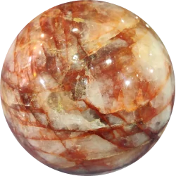 Sphère en Quartz Hématoïde 1,4kg - Minéraux | Dans les yeux de Gaïa
