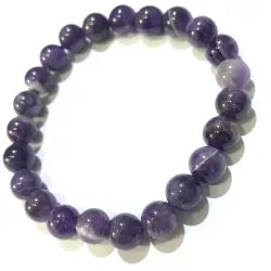 Bracelet Améthyste Chevron 8mm