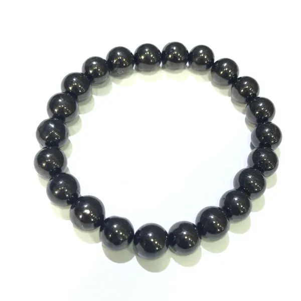 Bracelet Jais 8mm | Bracelets en Pierres | Dans les yeux de Gaïa