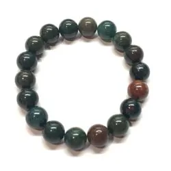 Bracelet en Héliotrope -10mm | Bracelets en Pierres | Dans les yeux de Gaïa