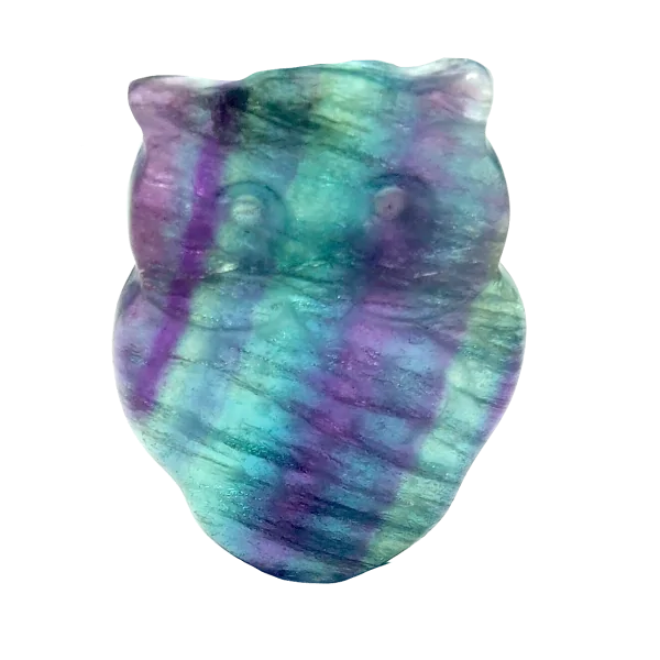 Hibou en fluorite | Dans les Yeux de Gaïa