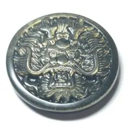 Pendentif Dragon en Obsidienne Dorée - Sculptures | Dans les yeux de Gaïa