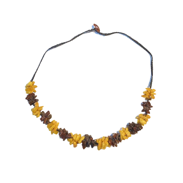 Collier en Ambre Véritable -4 | Colliers en Minéraux | Dans les yeux de Gaïa