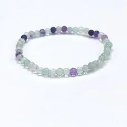 Bracelet en perles de Fluorite | Dans les Yeux de Gaïa