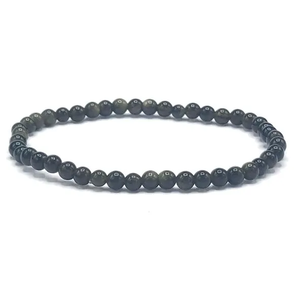 Bracelet Obsidienne Dorée - Bien être | Dans les yeux de Gaïa