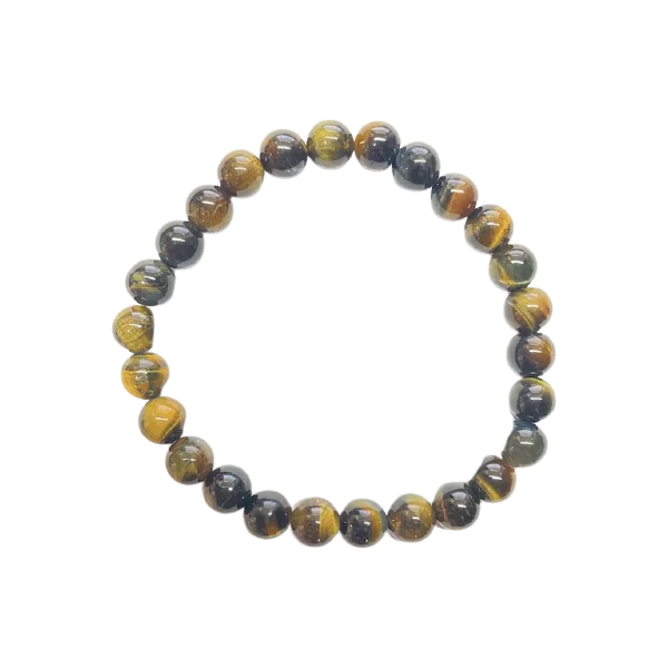 Bracelet Oeil de Faucon 8mm Taille Homme - 1 | Dans les yeux de Gaïa