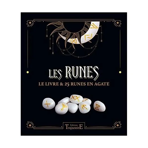 Les Runes - Livre et 25 runes en Agate - Vikings | Dans les yeux de Gaïa