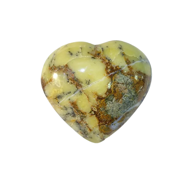 Coeur en Agate Dendritique -11 - Minéraux | Dans les yeux de Gaïa