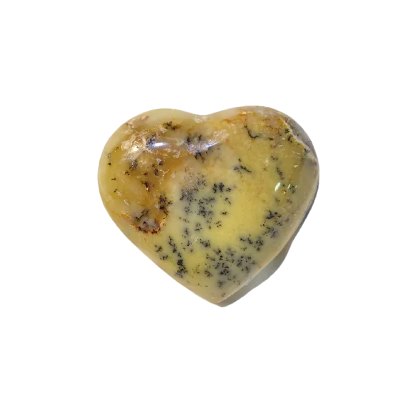 Coeur en Agate Dendritique -9| Sphères, Oeufs, et Coeurs | Dans les yeux de Gaïa