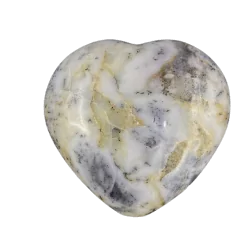 Coeur en Agate Dendritique -13 - Minéraux | Dans les yeux de Gaïa