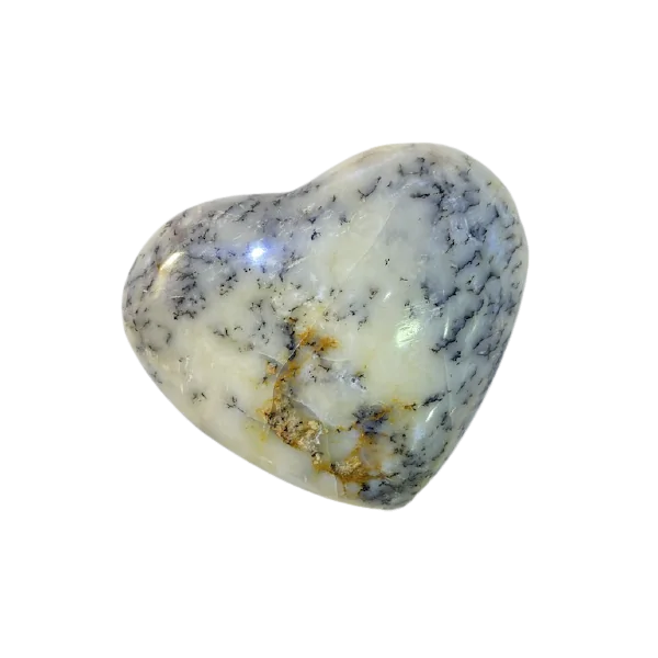 Coeur en Agate Dendritique -5 - Minéraux | Dans les yeux de Gaïa