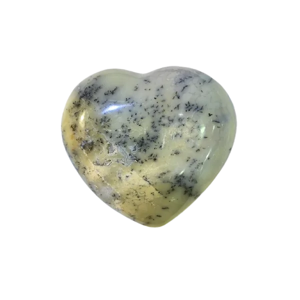 Coeur en Agate Dendritique -3 - Minéraux | Dans les yeux de Gaïa