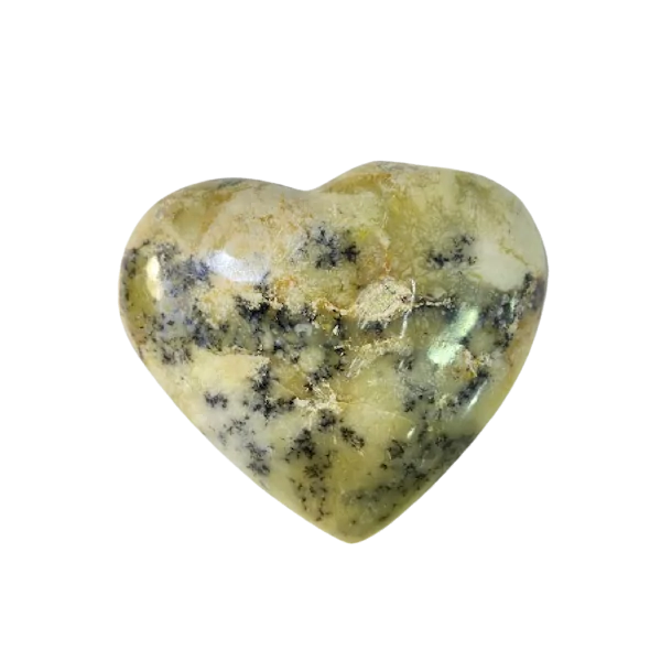 Coeur en Agate Dendritique -2| Sphères, Oeufs, et Coeurs | Dans les yeux de Gaïa