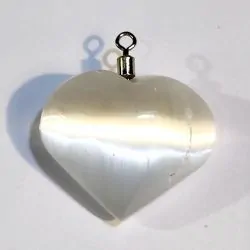 Pendentif Coeur en sélénite