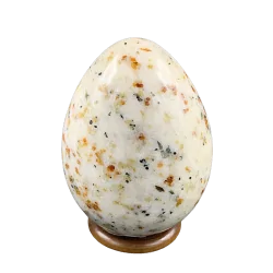 Oeuf en Jaspe Spinelle Rouge