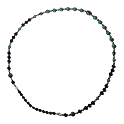 Sautoir en Améthyste et Turquoise | Colliers en Minéraux | Dans les yeux de Gaïa