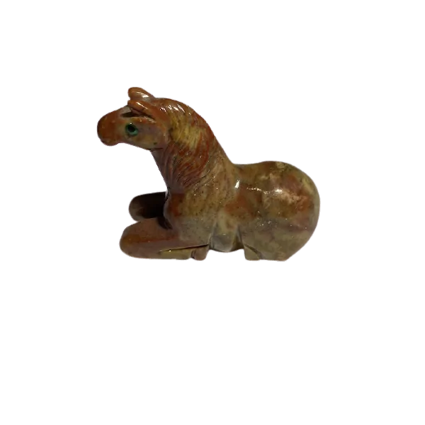Cheval en Stéatite -2| Sculptures, Statues, Figurines | Dans les yeux de Gaïa
