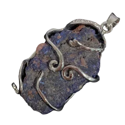 Pendentif en Azurite sertie...