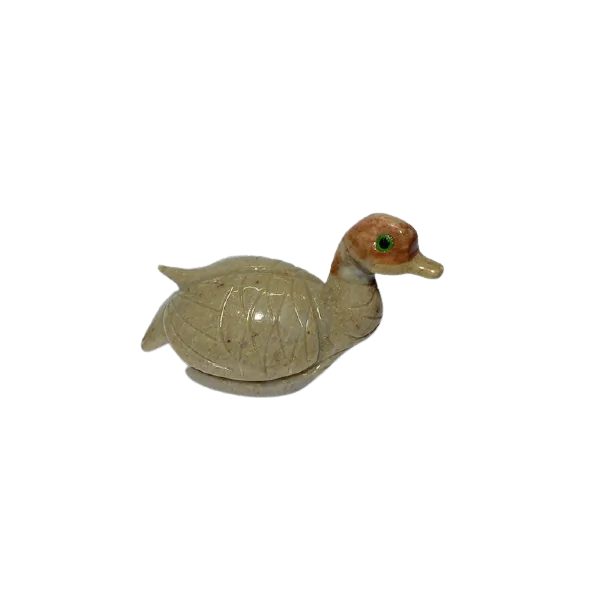 Canard en Stéatite -1| Sculptures, Statues, Figurines | Dans les yeux de Gaïa
