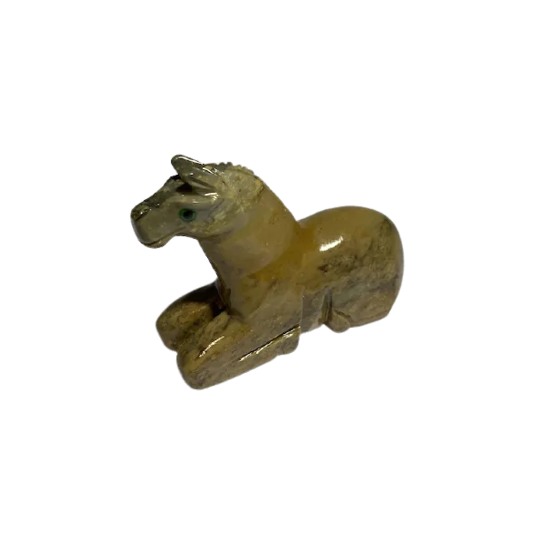 Cheval en Stéatite -1| Sculptures, Statues, Figurines | Dans les yeux de Gaïa