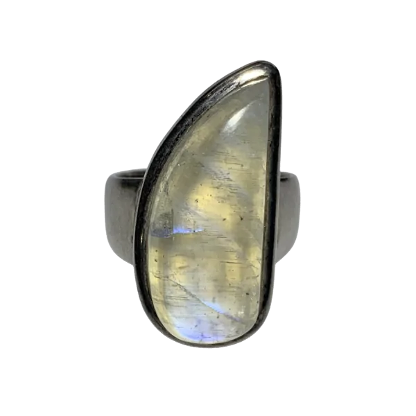 Bague en Pierre de Lune, photo 1 | Dans les Yeux de Gaia