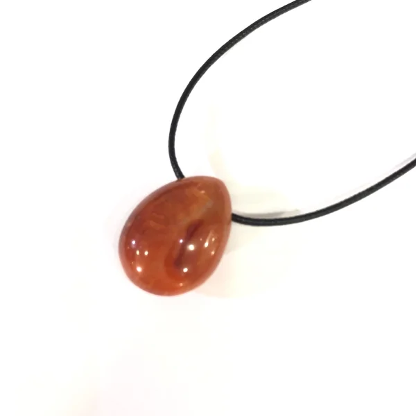 Pendentif Cabochon en Cornaline - Lithothérapie |Dans les Yeux de Gaïa