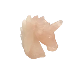 Licorne en Quartz Rose