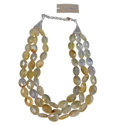 Collier en Cornaline Facetté | Colliers en Minéraux | Dans les yeux de Gaïa
