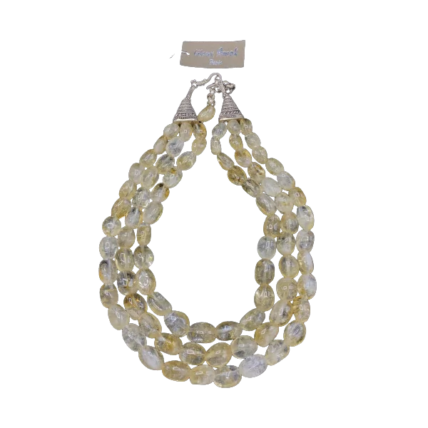 Collier en Citrine Véritable | Colliers en Minéraux | Dans les yeux de Gaïa