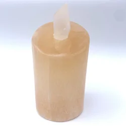 Lampe Bougie en Sélénite | Articles Bien-Être | Dans les yeux de Gaïa
