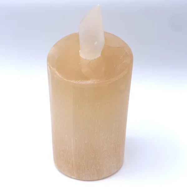 Lampe Bougie en Sélénite | Articles Bien-Être | Dans les yeux de Gaïa