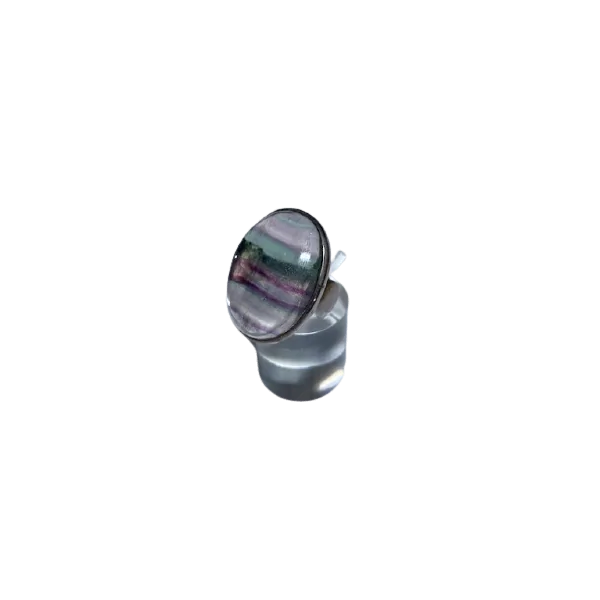 Bague Fluorite en Argent 925 | Bijoux pierre | Dans les yeux de Gaïa