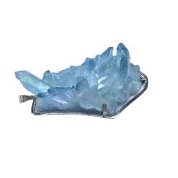 Pendentif Aqua-Aura sertie...