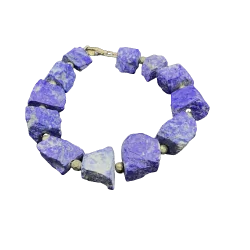 Bracelet en Lapis-Lazuli brut