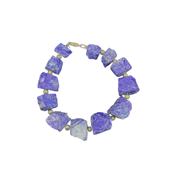 Bracelet en Lapis-Lazuli brut | Bracelets en Pierres | Dans les yeux de Gaïa