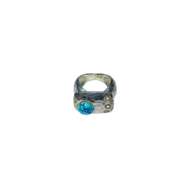 Bague Turquoise en Argent 925, photo 1 | Dans les Yeux de Gaia