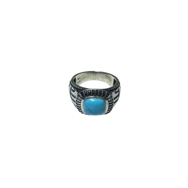 Bague Turquoise en Argent 925 -2 | Bagues en Minéraux | Dans les yeux de Gaïa