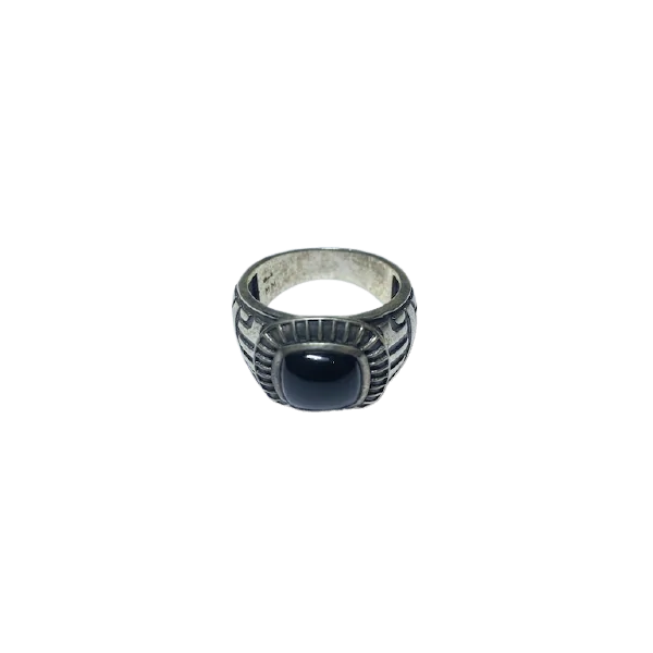 Bague Onyx en Argent 925 | Bagues en Minéraux | Dans les yeux de Gaïa