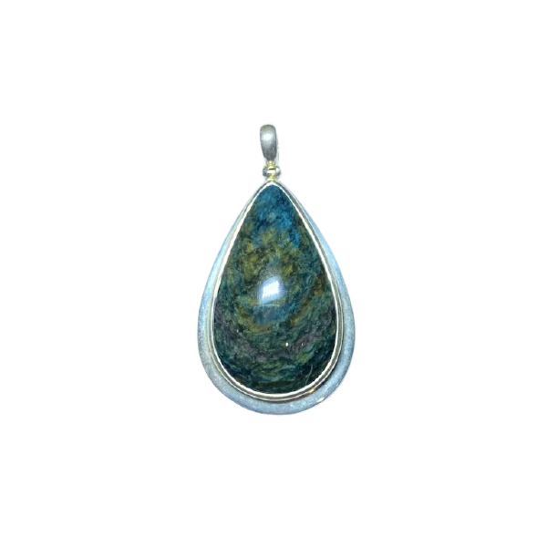 Pendentif Obsidienne Mentogochol en Argent 925 | Dans les yeux de Gaïa