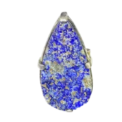 Bague Lapis Lazuli Brute en Argent 925,, photo 1 | Dans les Yeux de Gaia