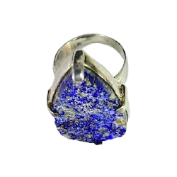 Bague Lapis Lazuli Brute en...