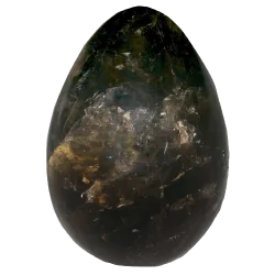 Oeuf en Pierre de Lune Noire