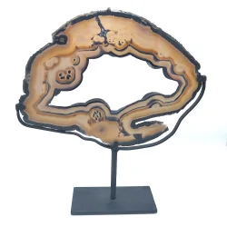 Grande tranche d'Agate naturelle -1| Minéraux de collection