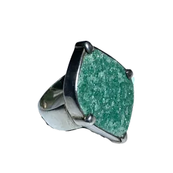 Bague Fuchsite sur Argent 925