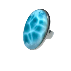 Bague en Larimar sur Argent...
